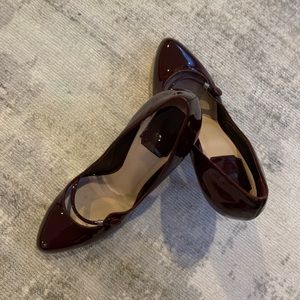 Burgandy Dior patent leather heels